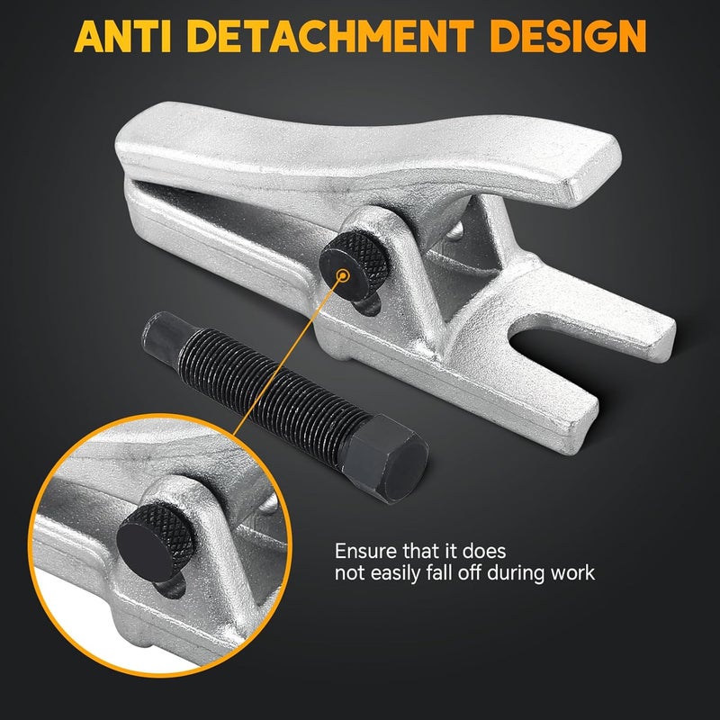 weyleity Ball Joint Separator | Universal Ball Joint Removal Tool for Separating Arms, Tie Rods, and Ball Joints on Cars, Light Trucks, ATVs 1-1/8" to 2-1/8" Adjustable Tie Rod Removal Tool - Image 4